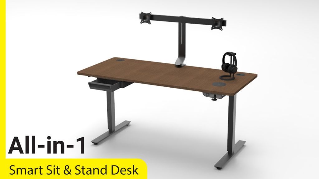 5. kickstarter - All-in-1 Full Automatic Smart SitStand Desk With Power Hub