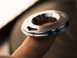 10. Kickstarter - Tiroler Exquisite Titanium Curve Measure Ring on Fingertips
