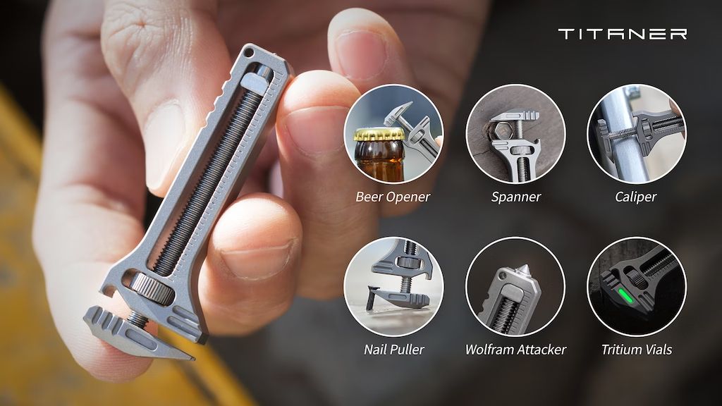 5. KICKSTARTER - TiSpanner a compact titanium multitool