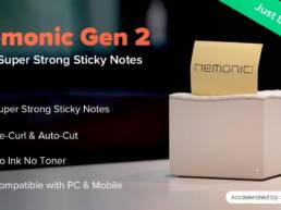 8. Kickstarter - Nemonic Gen 2 Print Ultra Sticky Notes Without Wires or Ink