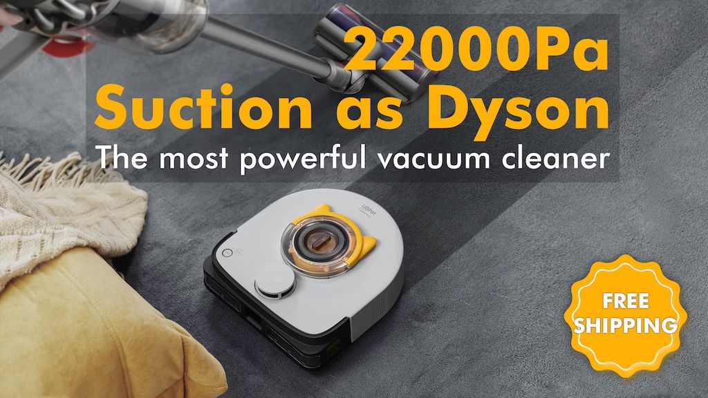 10. Kickstarter - UBPet V10 22000Pa 10X Ultra Suction Power Robot Vacuum