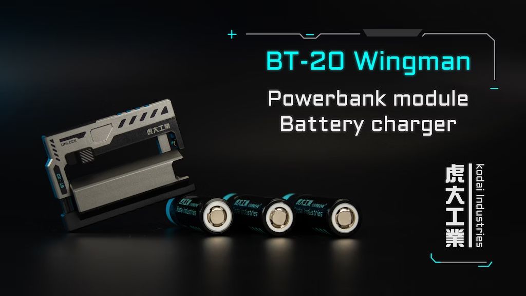 4. Kickstarter - BT-20Wingman Tactical power bank with detachable batteries