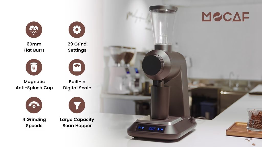 7. Kickstarter - Mocaf Electric Coffee Grinder For All Brewing Methods