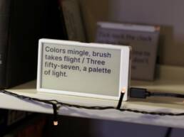 4. Kickstarter - Poem1 AI rhyming clock