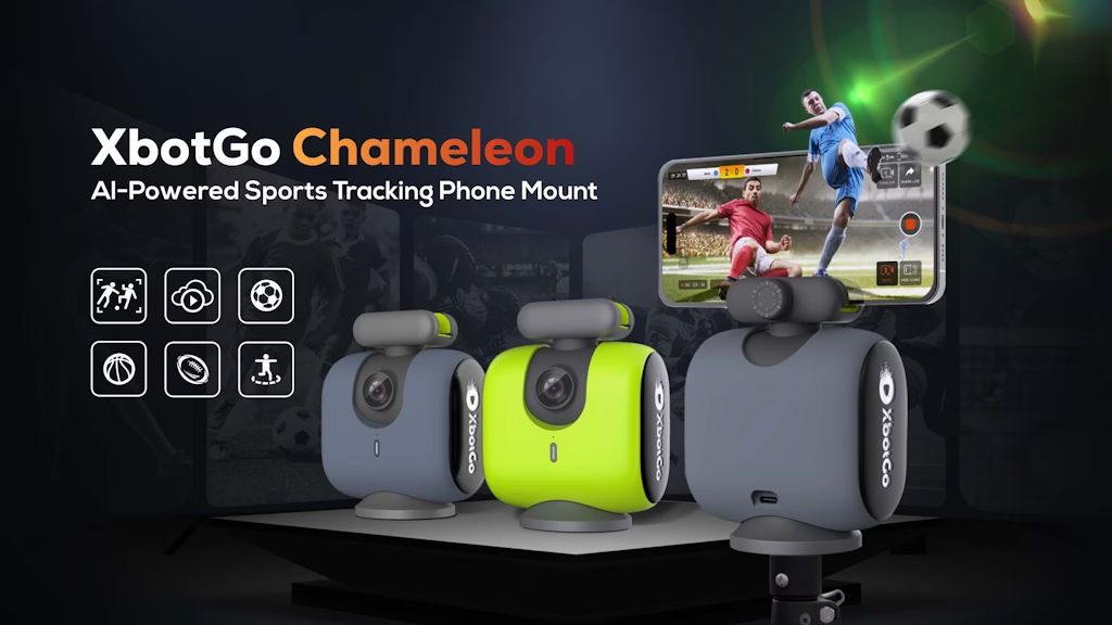 5. Kickstarter - XbotGo Chameleon Al-Powered Sports Tracking Phone Mount