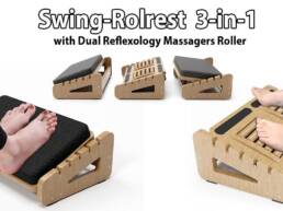 6. Kickstarter - Swing-Rolrest 3-in-1 Dual Surface-Roller Based Foot Rest