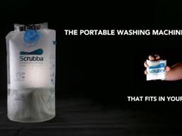 6. Kickstarter - Travel & camp washing machine - Scrubba Waterclear wash bag