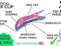 7. Kickstarter - Tactical Hair Clip Tacticlip 2.0 Iridescent EDC Covert Tool