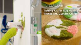 4. Kicksrarter - CLAWLAB Tufting Kit for Rug Making, Custom Crafts, Artworks