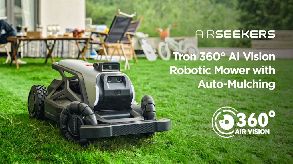 4. Kickstarter - Tron 360° AI Vision Robotic Mower with Auto-Mulching