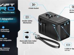 8. Kickstarter - SWIFT PRO The Powerful 140W 4th Gen GaN Travel Adapter