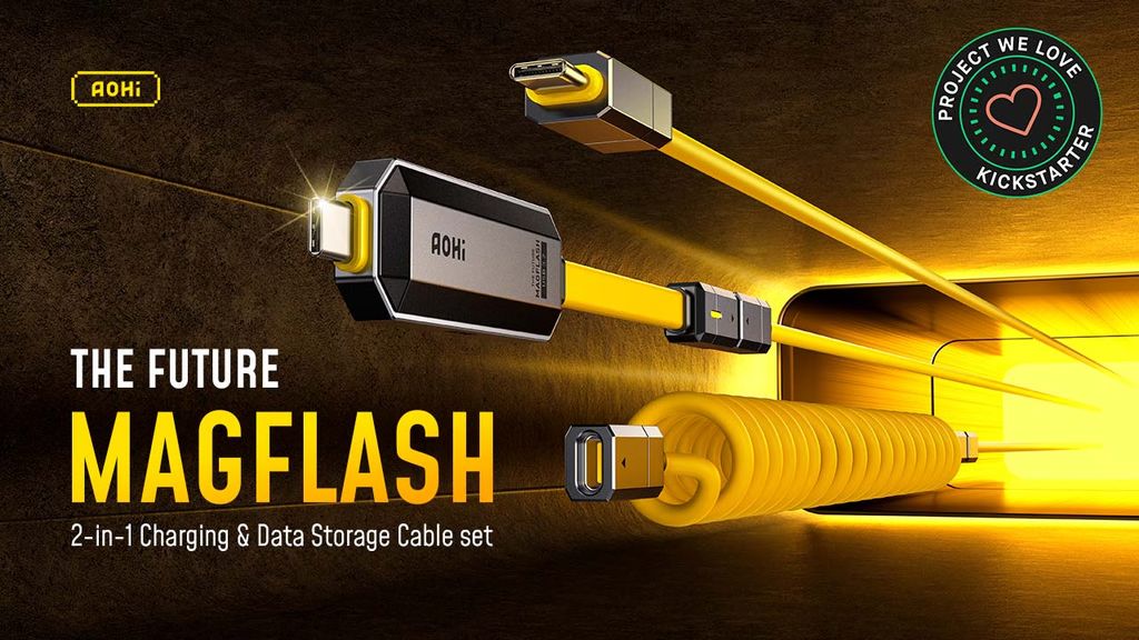 5. Kickstarter - World's First Spliceable 2-in-1 Charging&Data Storage Cable