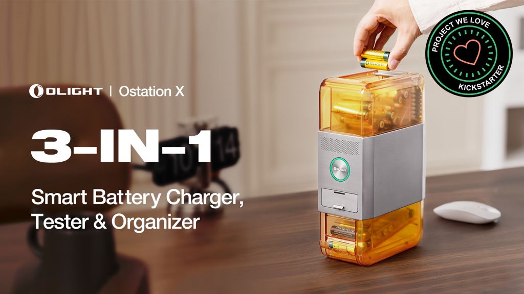 1. Kickstarter - Olight 3-in-1 Smart Battery Charger, Tester & Organizer