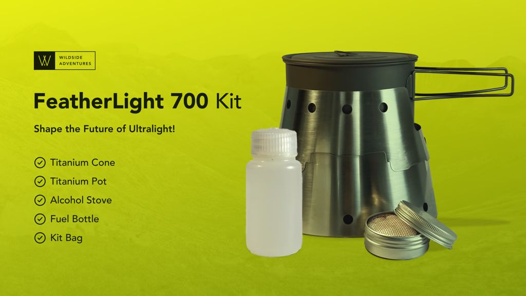 4. Kickstarter - FeatherLight 700 Kit ultralight cooking system