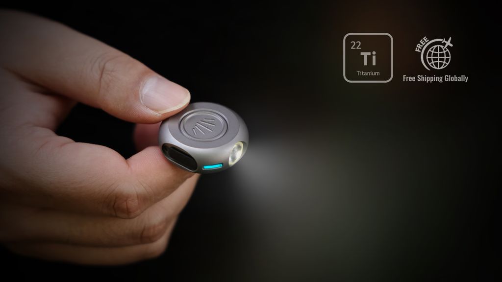 9. Kickstarter - The MiCoin Titanium Coin-Sized Rechargeable Flashlight