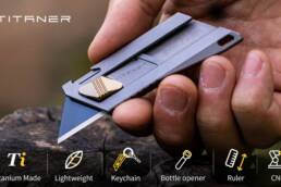 10. Kickstarter - TITANER Retractable Mini Titanium EDC Utility Knife