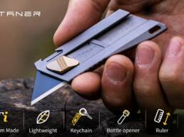 10. Kickstarter - TITANER Retractable Mini Titanium EDC Utility Knife