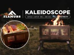 Kickstarter - All-In-One Fire Pit & Grill Portable, 10s setup, Less smoke