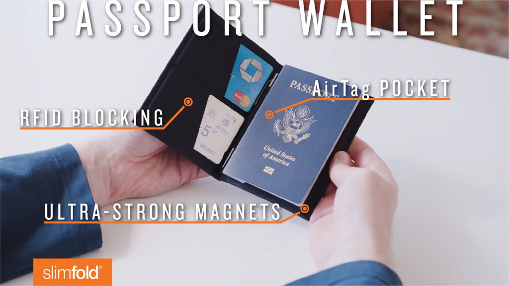 Kickstarter - SlimFold® Passport Wallet with AirTag Pocket