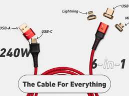 Kickstarter - 240W Universal Magnetic 6-in-1 Cable For ALL USB Devices