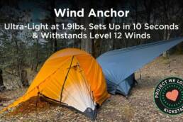 Kickstarter - Wind Anchor Ultra-Light & Sets Up in 10s Backpacking Tent