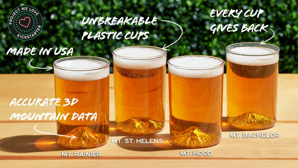 Kickstarter - Unbreakable PNW Mountain Cup Set by NORTH DRINKWARE