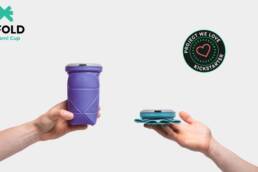 Kickstarter - DiFOLD Origami Cup Foldable, Leakproof, Sturdy.