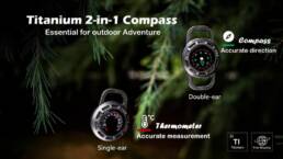 Kickstarter - Outdoor AdventureSports Essentials-Titanium 2-in-1 Compass