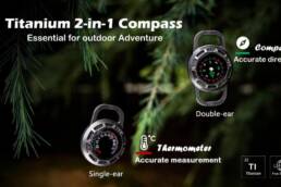 Kickstarter - Outdoor AdventureSports Essentials-Titanium 2-in-1 Compass