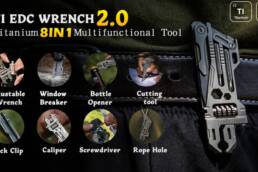 Kickstarter - TI EDC WRENCH 2.0 —Titanium Multifunctional Pocket Gadget