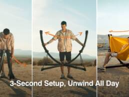 Kickstarter - anymaka Portable Swing Chair Set Up in 3s, Unwind All Day