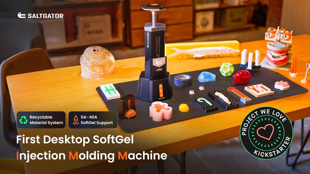 Kickstarter - SALTGATOR The 1st Desktop SoftGel Injection Molding Machine