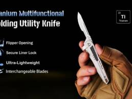 Kickstarter - Titanium Multifunctional Folding Utility knife