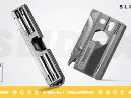 Kickstarter - Ti SLIDEX Magnetic Folding Titanium Multitool-Cards