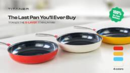 Kickstareter - Titaner 5-Layer Titanium Frying Pan — One Pan for Everything