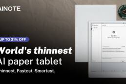 Kickstarter - AINOTE 2 The World's Thinnest AI-Powered Paper Tablet