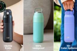 Kickstarter - ION8 PRIMO - Modular water bottle with interchangeable lids