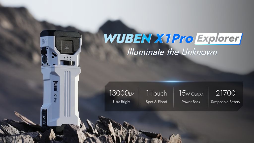 Kickstarter - WUBEN X1Pro — 13,000 Lumens. Compact Power, Redefined
