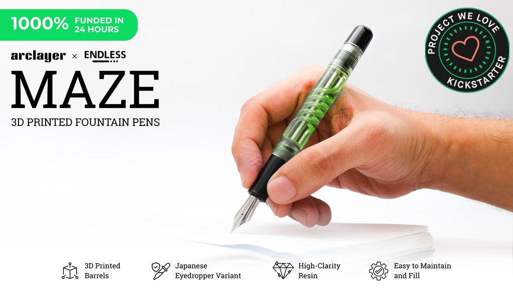 Kickstarter - MAZE - The End of Boring Fountain Pens