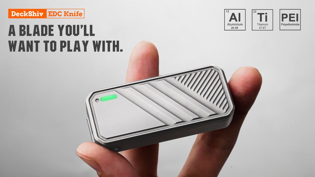 Kickstarter - DeckShiv — A Magnetic Fidget Slider Utility Knife