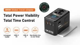 Kickstarter - 6th GaN 200W Travel Adapter-See Every Watt,Time Every Charge