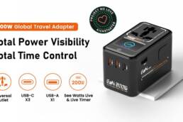 Kickstarter - 6th GaN 200W Travel Adapter-See Every Watt,Time Every Charge