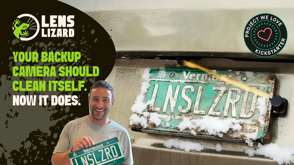 Kickstarter - Lens Lizard A remote controlled backup camera cleaner