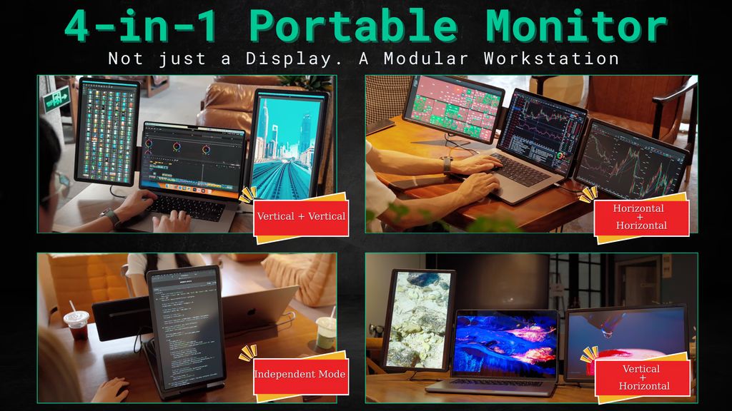 Flexvision Monitor FlexVision Pro - Not just a Display. A Modular Workstation - Hunt4Best