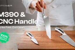 Kickstarter - Titaner MAKO World's First M390 & CNC Handle Kitchen Knife