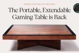 Kickstarter - Tabletop Table The Portable, Modular Gaming Table is Back