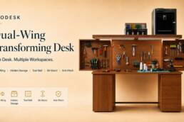 Kickstarter - ClodeskDual-Wing Transforming Desk for Multiple Workspaces