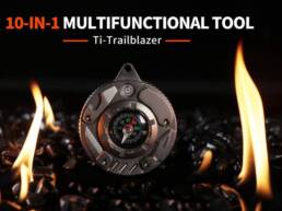 Ti-Trailblazer- The Ultimate EDC Titanium Survival Compass