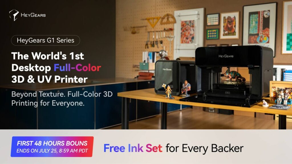 HeyGears G1 Series- Desktop Full-Color 3D & UV Printer