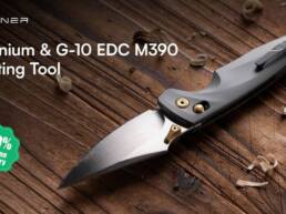 Titaner Hornbill- Titanium & G-10 EDC M390 Cutting Tool